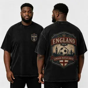 England 2026 London Match House Tee  Vintage Crest Style Shirt