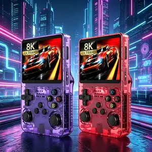 2026 New R36SP Retro Game Console, Handheld Game Console, Video Game Console, Portable Build, 128GB Storage, Ultra HD IPS Screen, Red/Blue/Black, Best Men'S Gift Set, Christmas Gift, Valentine'S Day Gift