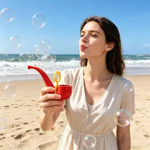 Bubble Maker Tube Handheld Blower 1 Piece Easy Operate Fun Play Practical Entertainment Tool For Party Outdoor Activity Photo Prop