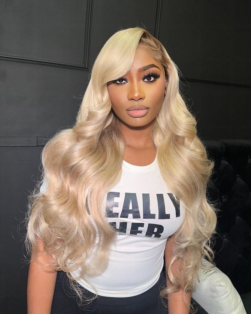[Wig Clearance Sale] Suntuhair 100% Human Hair Wig 613 Lace Front Wig Human Hair Blonde 13X4 HD Transparent Lace Front Wigs Human Hair 180% Density Blonde 613 HD Straight Lace Frontal Wig Pre Plucked