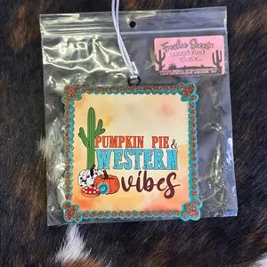 Wildly Brave Boutique Car Freshies -Western Vibes- Mahogany Teakwood