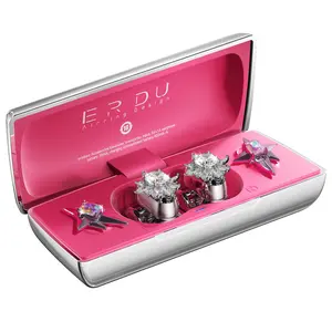 ERDU Stylish Wireless Earbuds with 2 Designer Ear Clips,  Gift Idea, Couple Christmas Gifts, Last Minute Gift, Customizable Fashion Bluetooth Earphones for Women, 30H Playtime, Secure Comfort Fit for Gym & Daily, Ideal Cute Gift