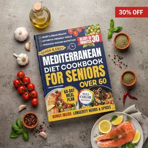 Quick & Easy Mediterranean Cookbook for Seniors | 100+ Simple Recipes & 60-Day Meal Plan for Healthy Living, Energy & Balanced Nutrition (60+)