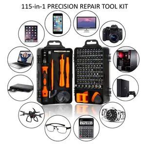 115-in-1 Precision Screwdriver Set, Professional Magnetic Electronics Repair Tool Kit for iPhone, Laptop, PC, Watch, Glasses & Game Console
