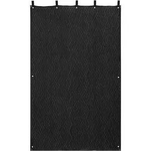 TikTokShopBlackFridayVEVOR Sound Dampening Blankets, Soundproof Curtains with 80 x 48 in, Soundproof Blanket with Grommets, Studio Grommeted Blanket, for Window, Door, Light Blocker, Music Recording, Black
