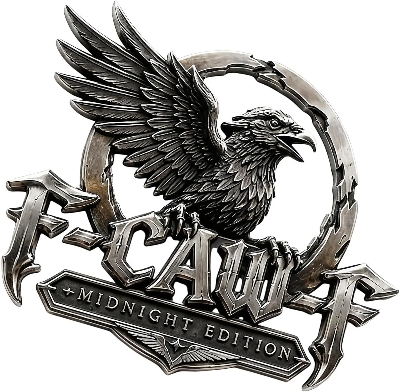 Car Emblem, Self-Adhesive Humor Crow Sticker, Metal Car Decal | Car Emblem, Self-Adhesive Humor Crow Sticker, Metal Car Decal for Truck SUV Sedan Pickup Motorcycle