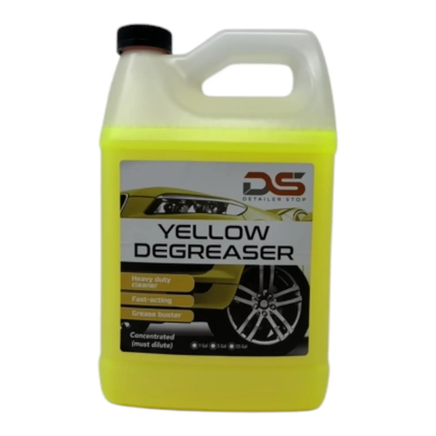 DS Yellow Concentrated Liquid Degreaser, 1 Gal - Effective Degreasing for Automotive-Motorcycle Engine Care, Grease Removal for Car Washing Degreasing Tasks