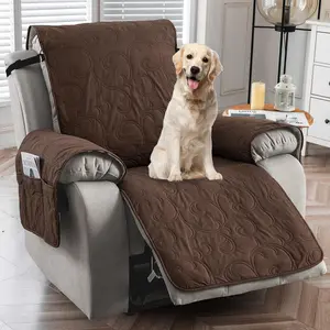 Waterproof Recliner Cover, Non-Slip Machine Washable Fabric Sofa Slipcover for Adjustable Sleeper Chair
