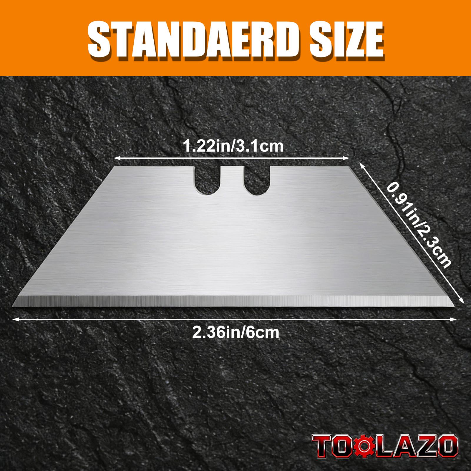 10-piece SK5 Heavy-Duty Blades – Single-hand flip-top box, suitable for most standard utility knives, ideal for warehouse, construction, home DIY, cutting, slicing, and job site use