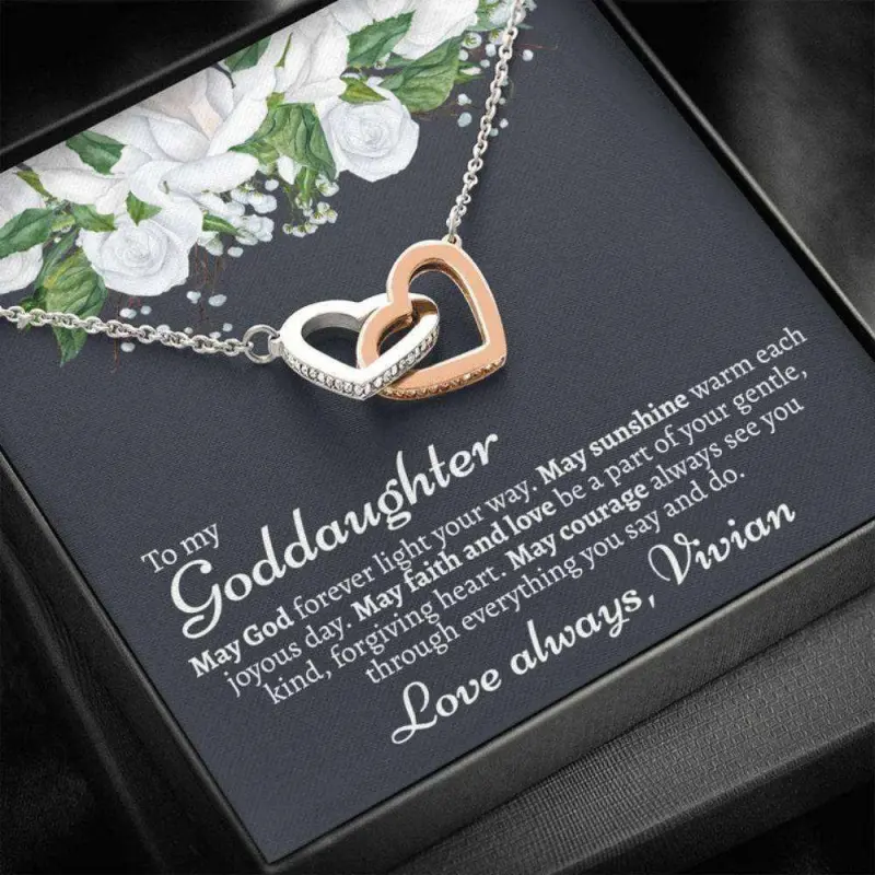 Goddaughter Necklace, Goddaughter Gift For Baptism, Goddaughter Gift From Godmother, Goddaughter Baptism, Godmother To Goddaughter Gift, Beautiful Necklace for Daughter - Perfect Gift for Birthdays, Holidays, or Special Occasions