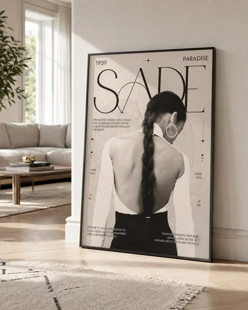 Sade Print Poster Home & Office Decor