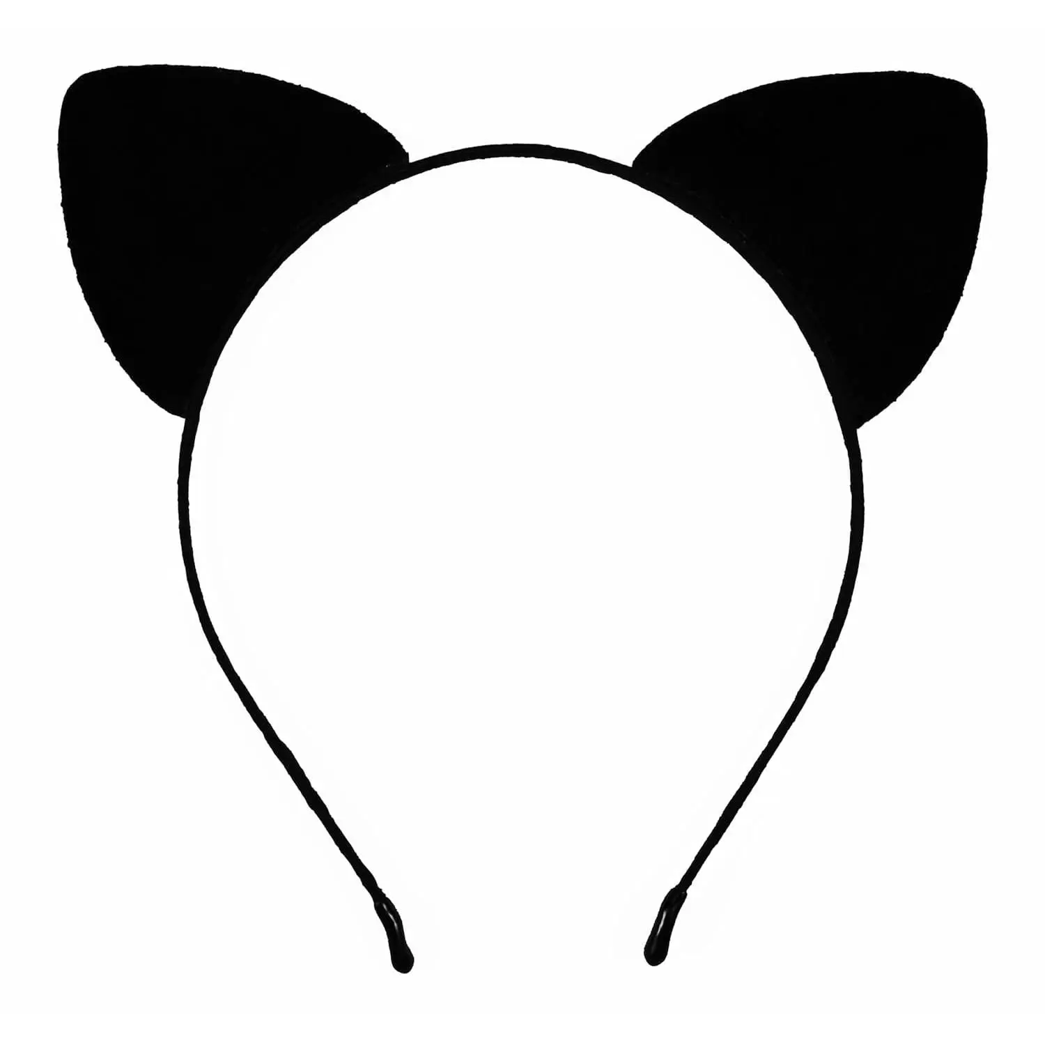 Ears Black Halloween Costume Catwoman Ears Panther Leopard Leather Headband (Black, One Size)