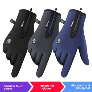 Vilico Outdoor Winter Gloves, with touch screen sensitivity, windproof and waterproof, full-finger design, suitable for sports.Warm lining, ski inner lining, soft plush material, unisex gym stuff High Sensitivity Touch Screen