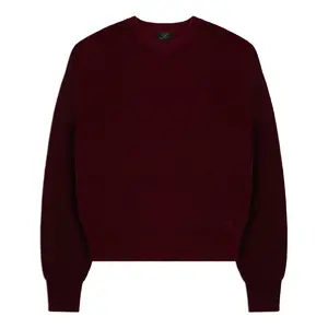 THE BEVERLY CREWNECK (BURGUNDY)