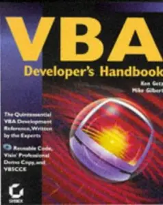 USED-VBA Developer's Handbook by Ken Getz (Paperback)
