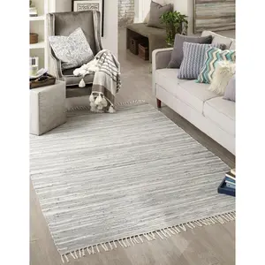 Gray Chindi Cotton Rug