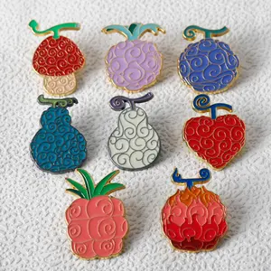Anime Devil Fruit Lapel Pins for Backpack Enamel Pin Men Brooches on Clothes Bags Briefcase Badges Accessories Styling