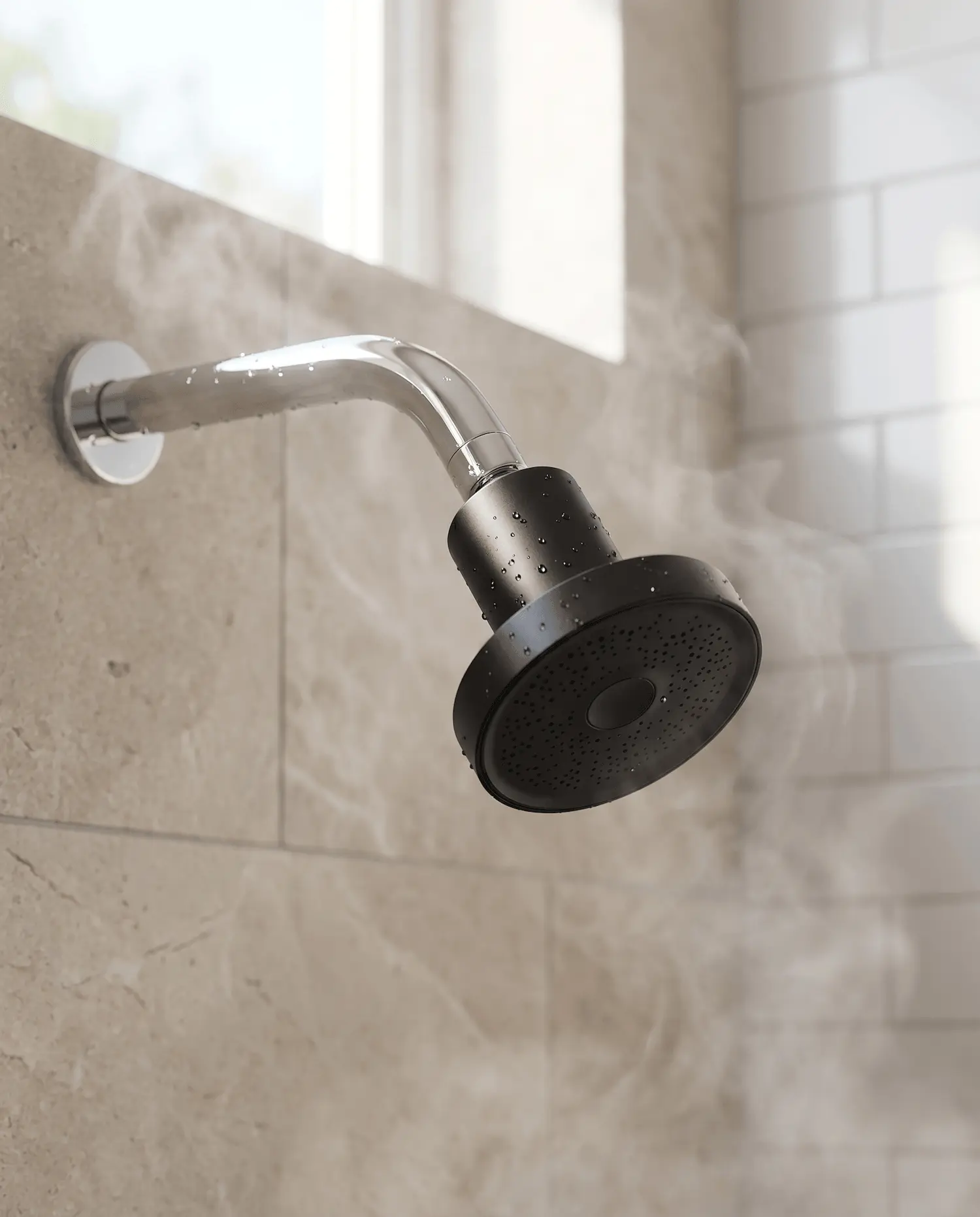 Shower Head Filter — 6-Inch, Ionic Filtration, High-Pressure, 3 Finishes
