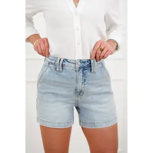 Judy Blue Light Wash Trouser Shorts