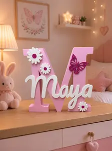 Personalized Baby Letter with Name | Custom Nursery Decor | 3D printed Name sign | Baby Shower Gift