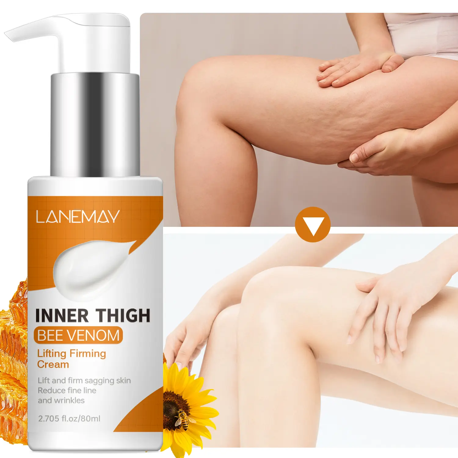 Thigh Firming Lifting Cream, Body Care, Moisturizing Lightweight, Deep Hydration & Moisturizing, Improves Dryness Rough Skin, Enhances Barrier & Elasticity, Hydrating Body Cream