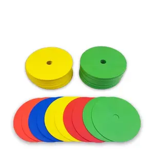 Tpe Flat Marker Discs for Soccer Training, Lightweight Sports Training Equipment, Durable Football Markers, Ideal for Team Drills & Practices