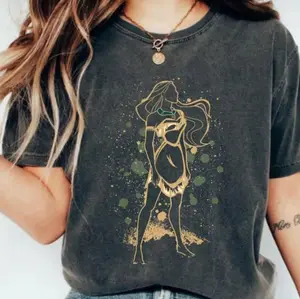 Youth & Adult Princess Pocahontas Characters Shirt Pocahontas Princess Shirt Family Matching Shirt Pocahontas Watercolor TShirt Princess Tee [Adult - Youth - Toddler Magic Kingdom], Graphic shirt, Gift Birthday