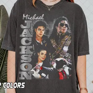 Vintage Michael Jackson Graphic Tee, King of Pop Retro Concert Shirt, 90s Music Legend T-Shirt, Classic Pop Star Fan Gift VHT