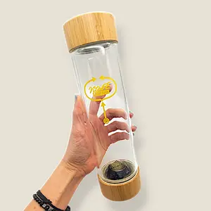 Vital Energy Water Bottle/ Orgone Technology @SolyOrgon Drinkware /Tumbler/ Water Bottled Mug Cup Glass Borosilicate Washable Reusable Portable