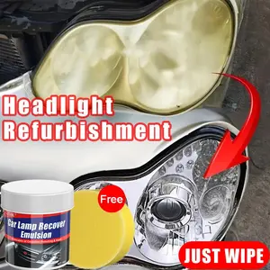 Headlight Restoration Kit – Car Headlight Repair, Anti-Yellowing, Scratch Removal, Easy DIY Auto Lens Polishing