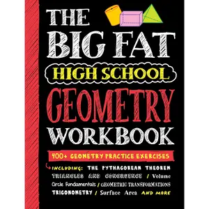 Big Fat High School Geometry Workbook by Workman Publishing [Paperback Book]
