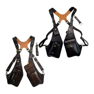 ShoulderHarnessBagSteampunkDoubleWalletUnderarmBagWaistPackAntiforMenWomen