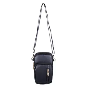 Passage Faux Leather Mini Sling Bag