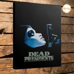 1 Piece Frame 2D Flat Canvas Painting Dead President Movie Poster Art - Unique Gift Idea, Suitable for Living Room, Bedroom, Office, Study, Hallway, Bar or Movie Room Decoration, 2D Flat, Perfect Room Decoration