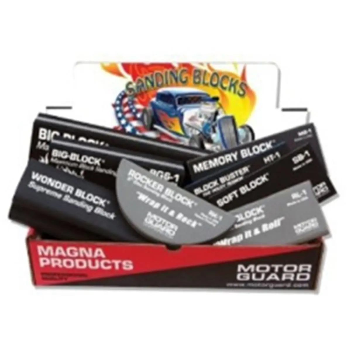 Motor Guard 733 Sanding Block Assortment - 2 lbs High-Quality Home Improvement Tool, Dependable for Building Supplies, Paint Supplies & Tools Use