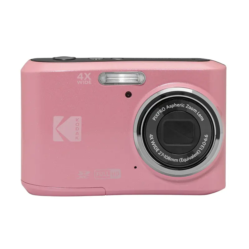 Kodak PixPro FZ45 Friendly Zoom Automatic Compact Portable Digital Camera (Pink) - 16MP, 1080p Full HD Recording, Included Batteries, Built-In Lens, 2.7 Inch Easy-View Screen, Easy-Use Buttons Point & Shoot Camera