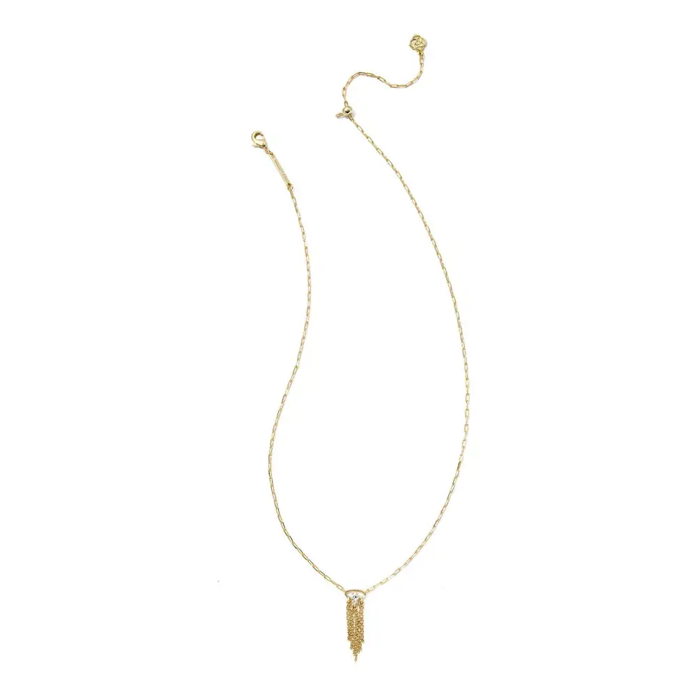 Kendra Scott Meridith Y Necklace - Gold, Dainty Gold Necklace