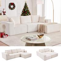 Beige-Right Facing Chaise