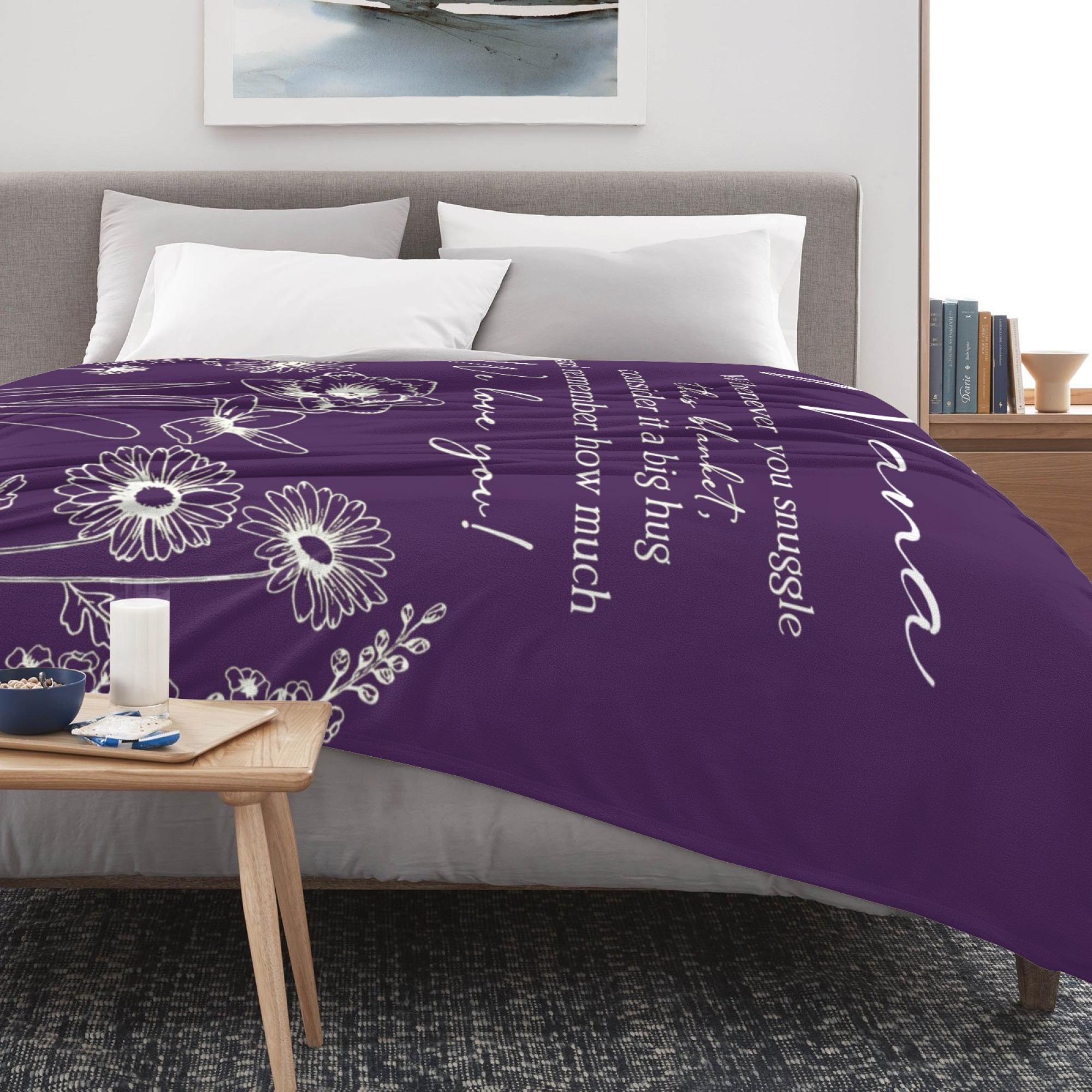 Nana Gifts, Birthday Gifts for Nana, Best Nanas Ever Gift Ideas, Birthday Presents for Grandma from Grandkids, Presents for Grandma Gigi Mimi Granny from Granddaughter 60"X50" Throw cooling Blanket