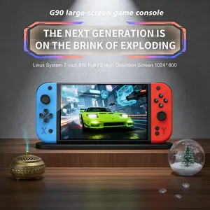 Portable Psp 7-Inch 64GB 4000mah Handheld Game Console G90 Arcade Game Machine, Retro TV Controller, Gift for Psp/ps1 Players