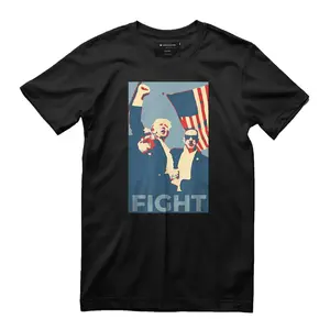 Trump Shot, Trump Fight T Shirt Casual Shortsleeve