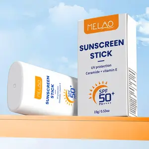 No Cast Sunscreen Stick SPF PA50++++ Collagen Sunscreen Korean Sunscreen Stick Soothing Moisture Matte Sun Stick for Face & Body Non Sticky, No White Cast