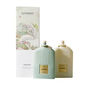 85ml No Flame Reed Diffuser, 60-90 Days Long Lasting Home Fragrance, Luxury Hotel Scent Odor Eliminator Air Purifying Air Freshener, Aesthetic Room Decor for Bedroom Bathroom Living Room Office.