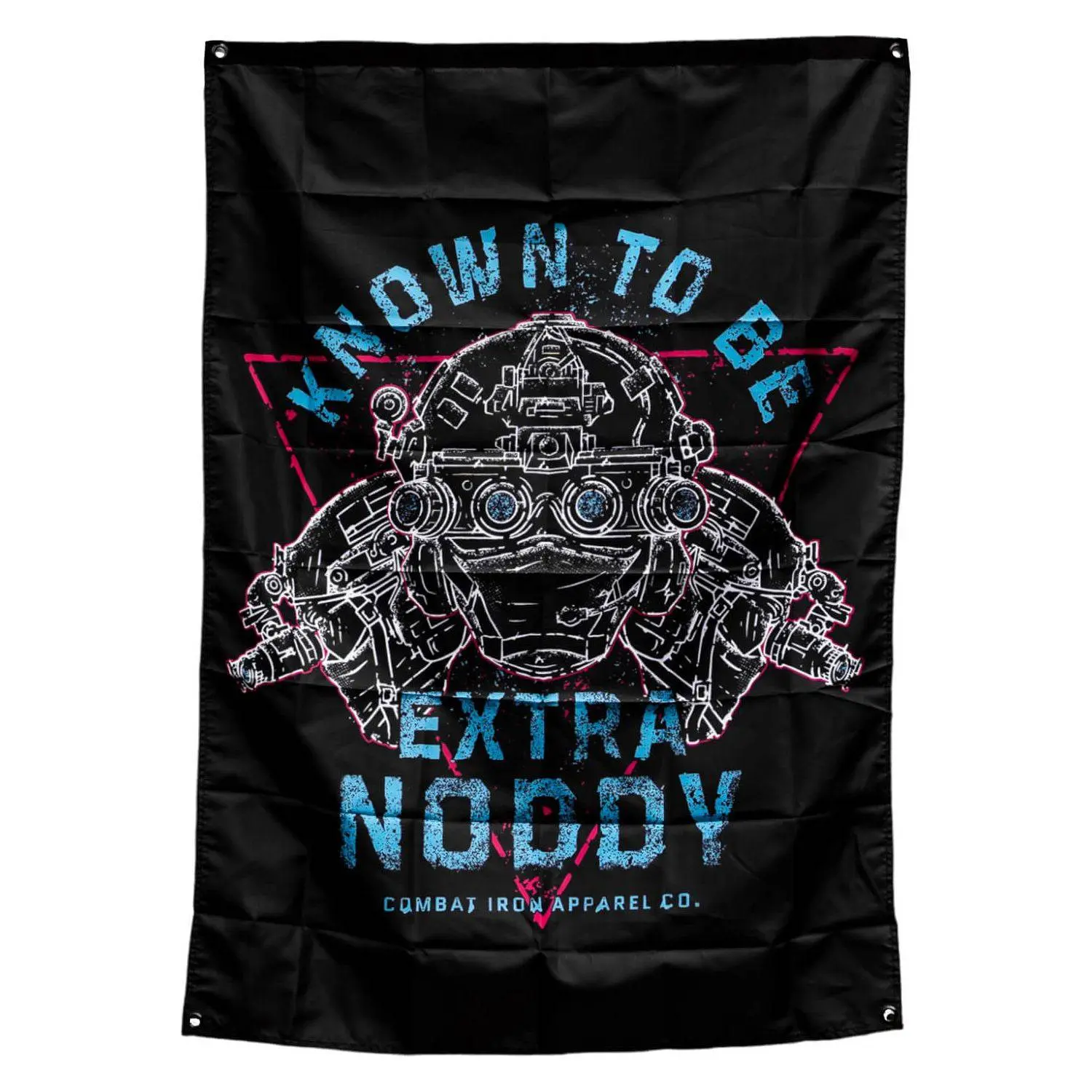 5' Tall x 3' Wide Nylon Rectangular Morale Flag - Durable Wall-Mounted Synthetic Interior Decoration Item, Easy-to-Clean Hand-Wash Home Decor Supply, Christmas Festive Party Backdrop Banner