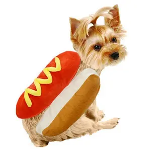 Pet Clothing Hot Dog Burger for Cats and Dogs