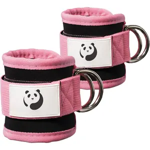 Ankle Strap for  Machine,Ankle Cuff for Kickbacks, Booty  Abductors,Glute Workouts,  Extensions, Curls for Men and Women, Adjustable with Double D-Rings