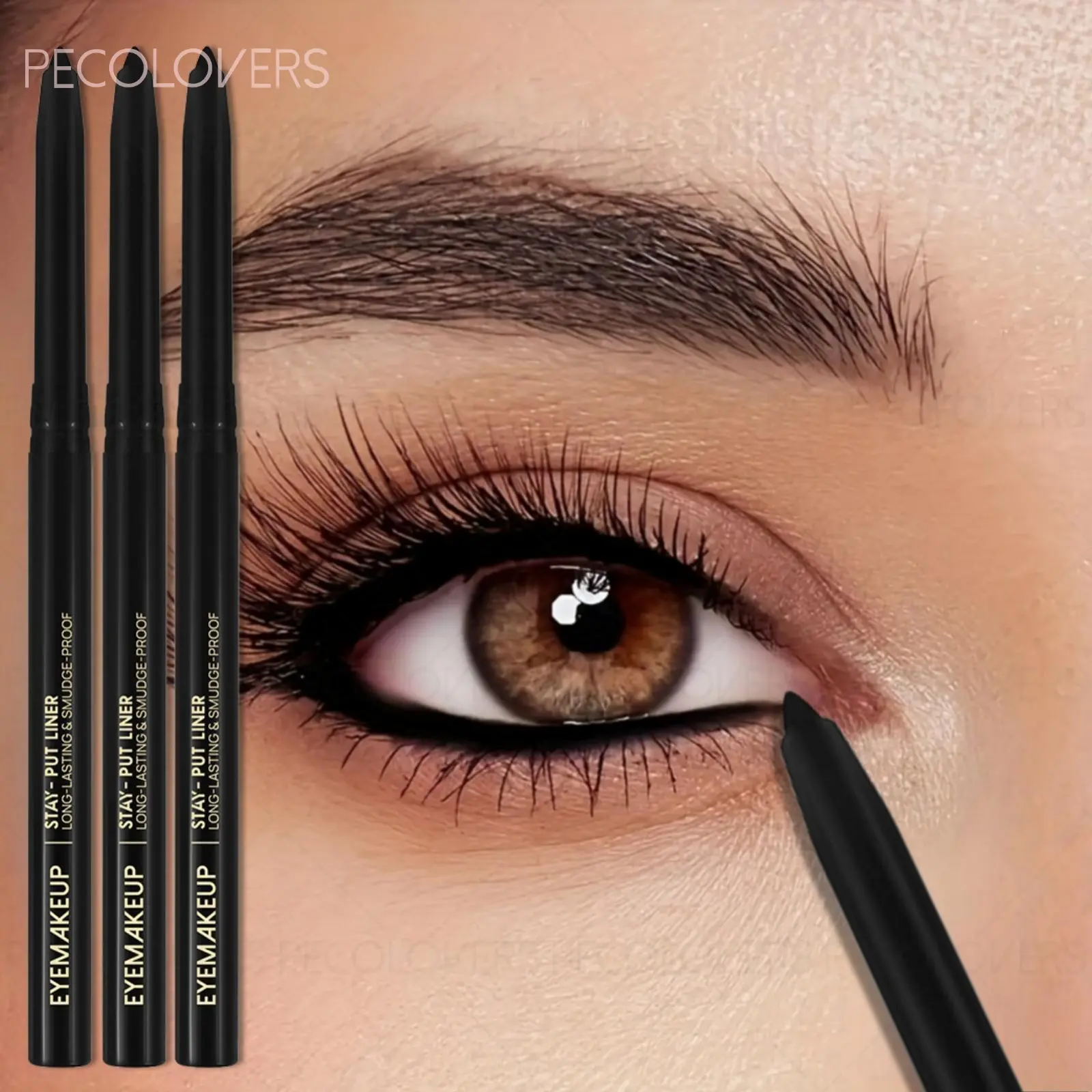 1 Pc Balck Eye Pencil, Natural Enlarge Your Eyes, Long-lasting & Matte Texture & Create Perfect Eyeliner, Longwear Eye Liner, Eyeliner Makeup, Eye Makeup Products, for All Skin Types, Easy To Use, Waterproof Eyeliner Pencil