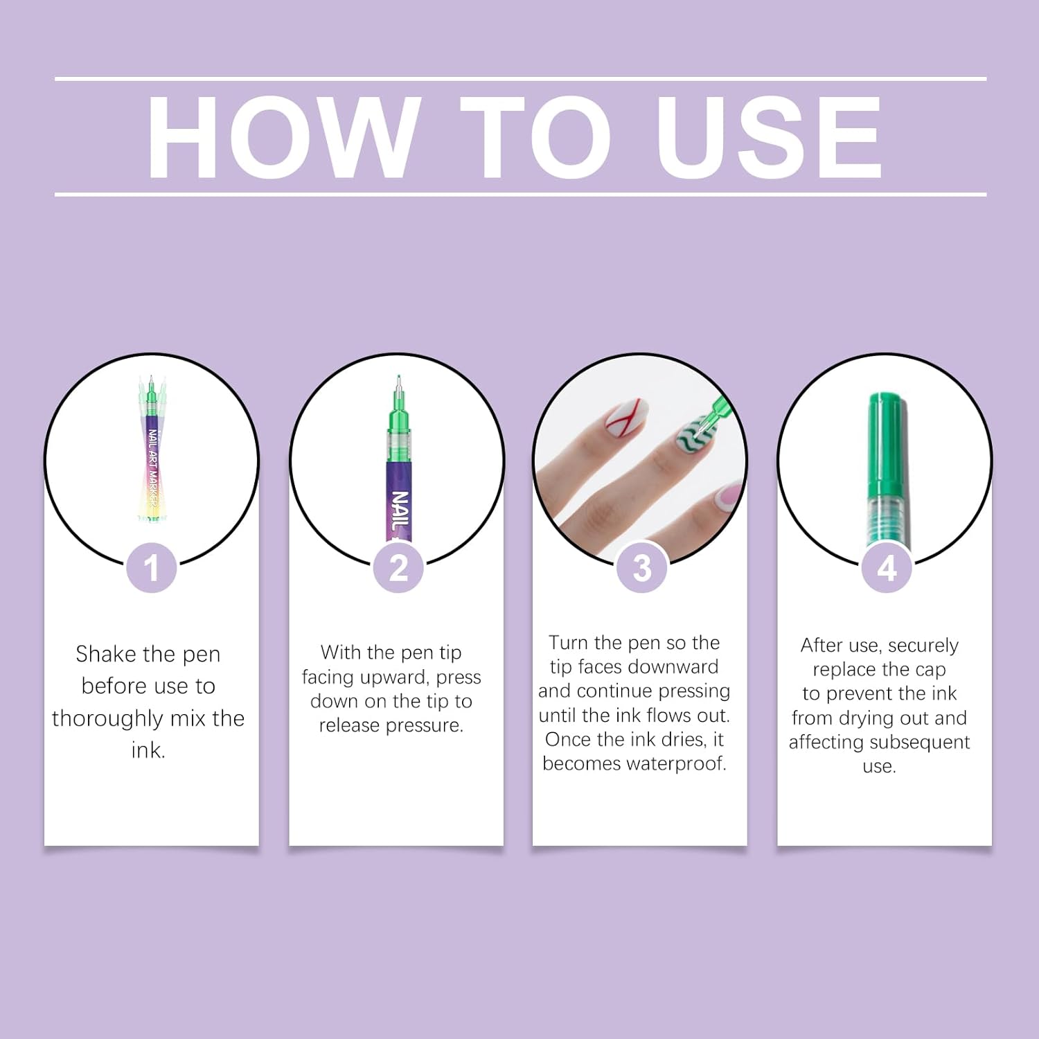 12-Color Nail Art Pen Set | 0.5mm Ultra-Fine Tip, Quick Dry & Waterproof | Lasts 7-14 Days | DIY 3D Nail Art for Beginners | Perfect Gift for Valentine‘s Day, Prom & Wedding 12-Color Nail Art Pen Set | 0.5mm Ultra-Fine Tip, Quick Dry & Waterproof | Lasts 7-14 Days | DIY 3D Nail Art for Beginners | Perfect Gift for Valentine‘s Day, Prom & Wedding