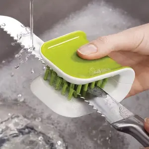 U-Shaped Knife And Cutlery Cleaning Brush: Home Kitchen Cleaning Brushes