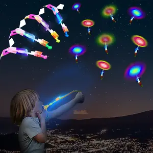 15PCS Glow-in-the-Dark Toy with LED Lights, Flying Orb Ball, Safe and Fun Toy for Kids, Ideal for Parties Birthdays and Holidays, Flying Ball Launcher